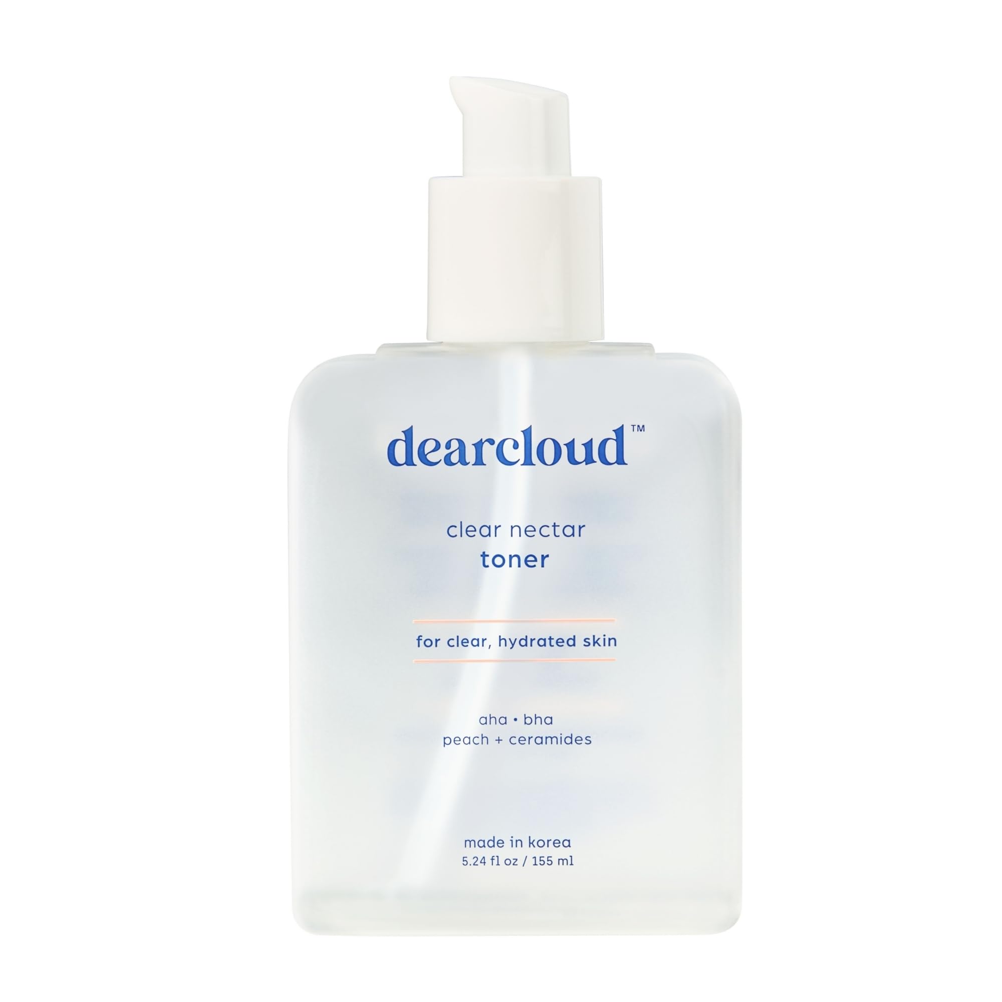 dearcloud Clear Nectar Toner - Nourishing, Exfoliating & Hydrating Korean Toner for Face (5.24 fl oz)