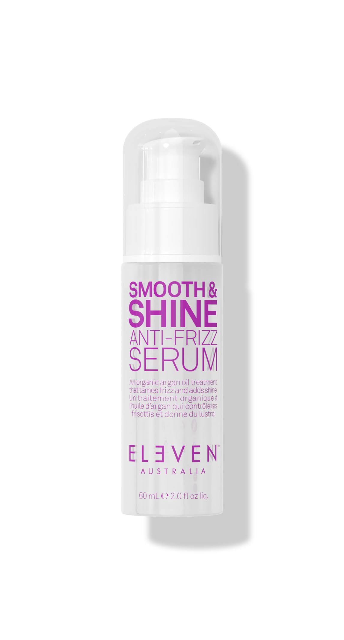 ELEVEN AUSTRALIA Smooth & Shine Anti-Frizz Serum Lightweight Treatment for All Hair Types - 2 Fl Oz