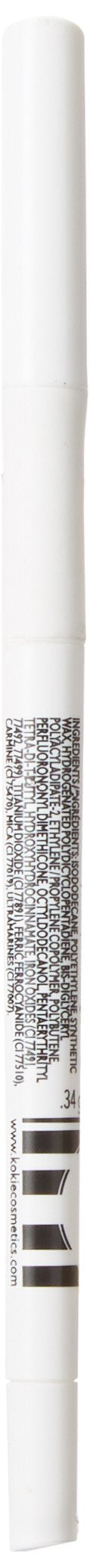 Kokie Cosmetics Retractable Kohl Eyeliner, Pure White, 0.012 Ounce