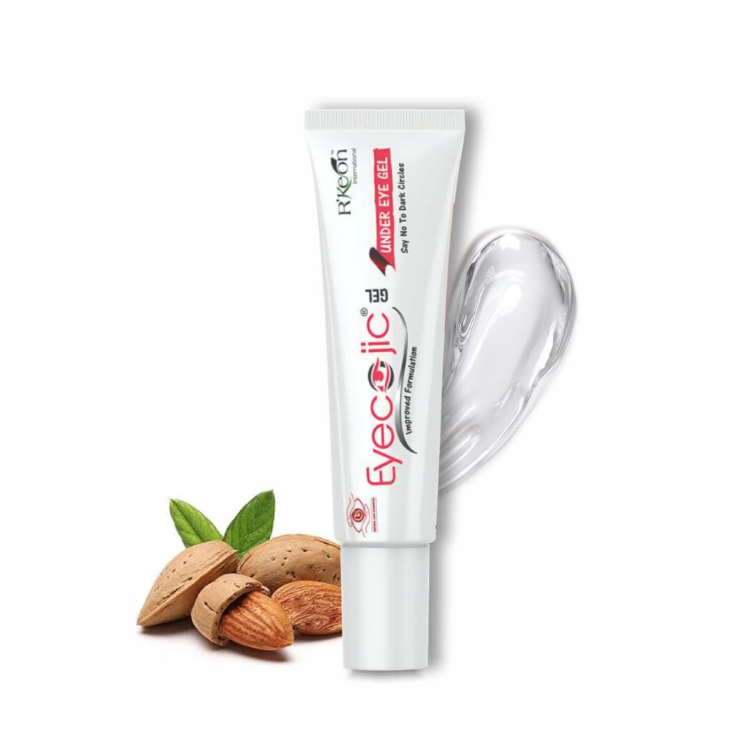 RKeon Eyecojic Under Eye Gel For Dark Circle Appearance, Puffiness & TiredLooking Eyes, Hydrating Lightweight Eye Care Gel For 