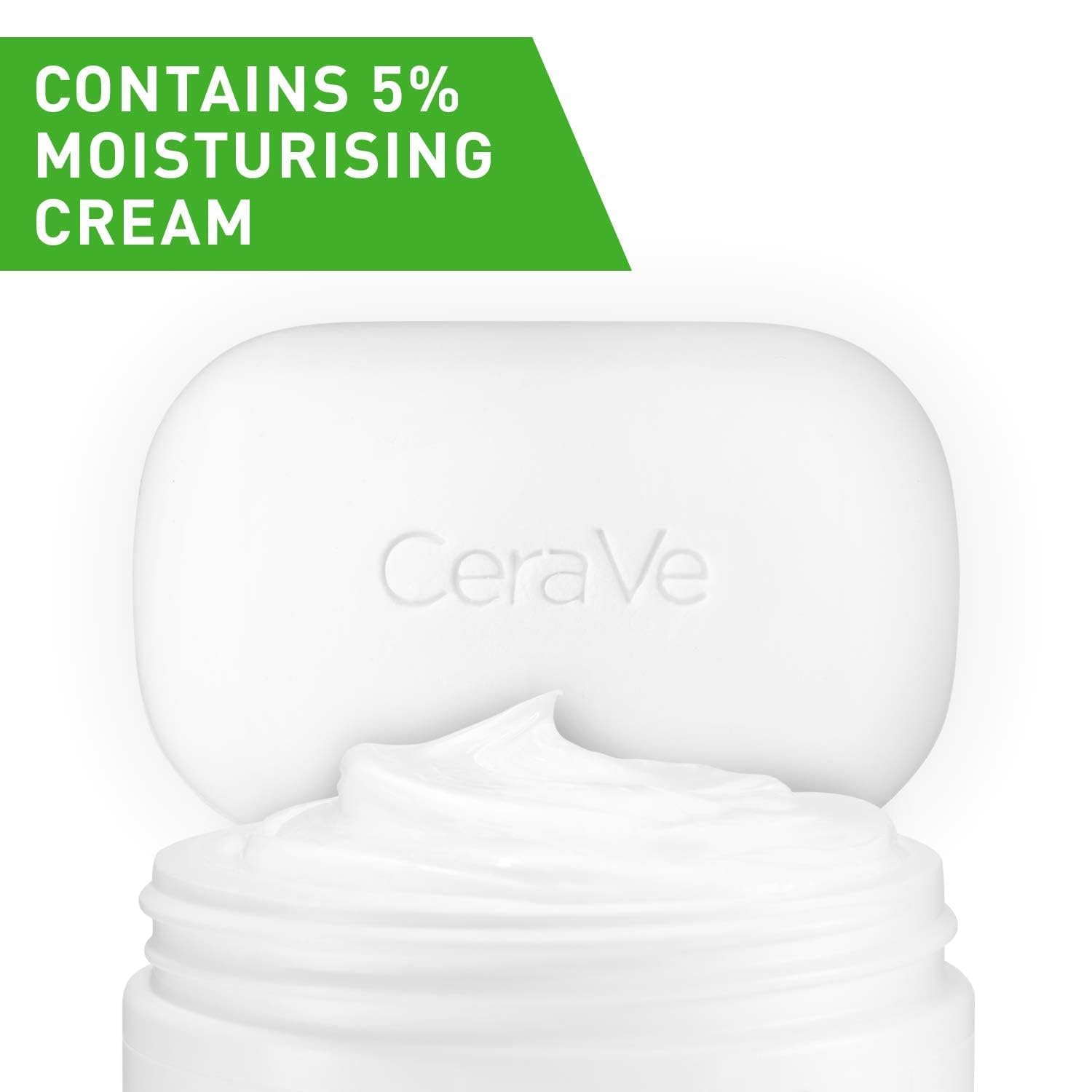 Cerave Hydrating Cleanser Bar - Soap-Free Body And Facial Cleanser With 5% Moisturizing Cream - 4.5 Ounce Bar