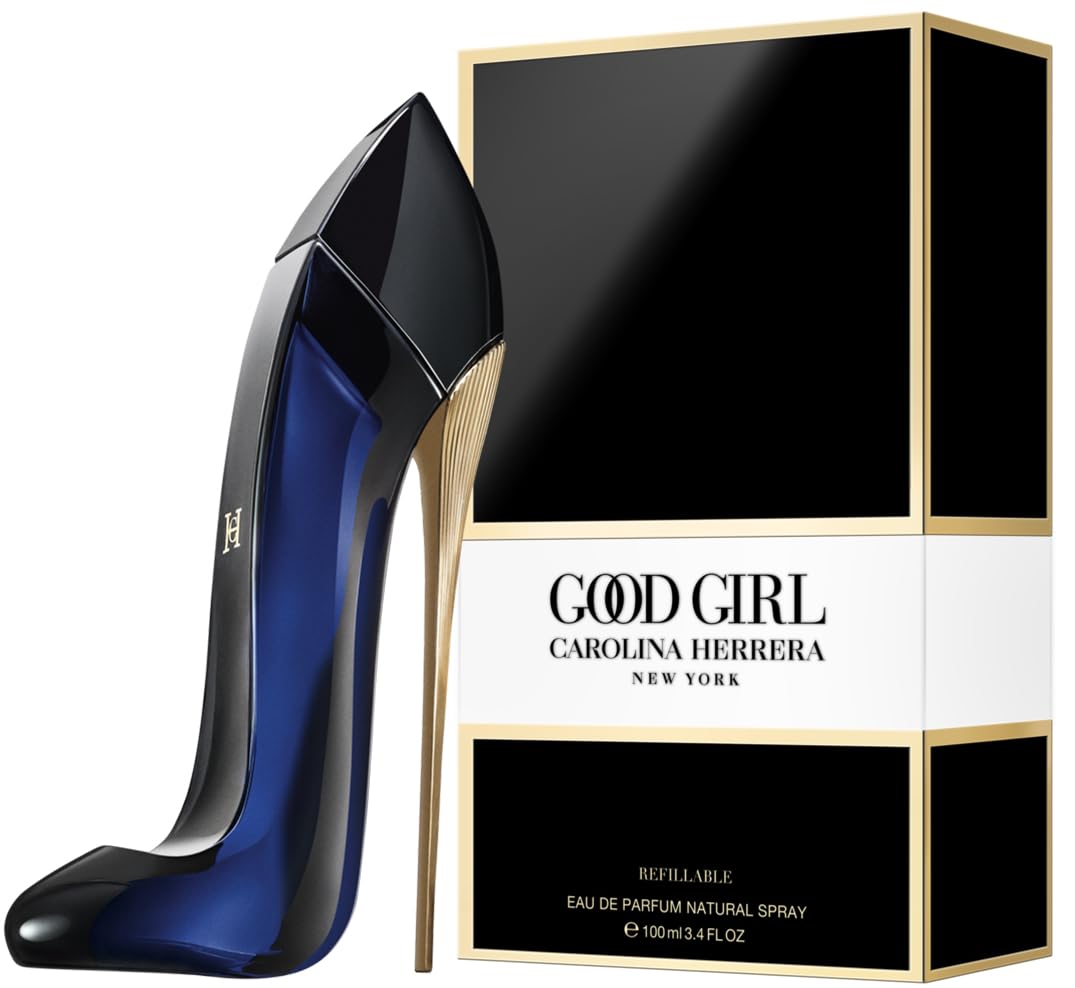 Carolina Herrera Good Girl Eau de Parfum Spray Refillable for Women, 3.4 Ounce