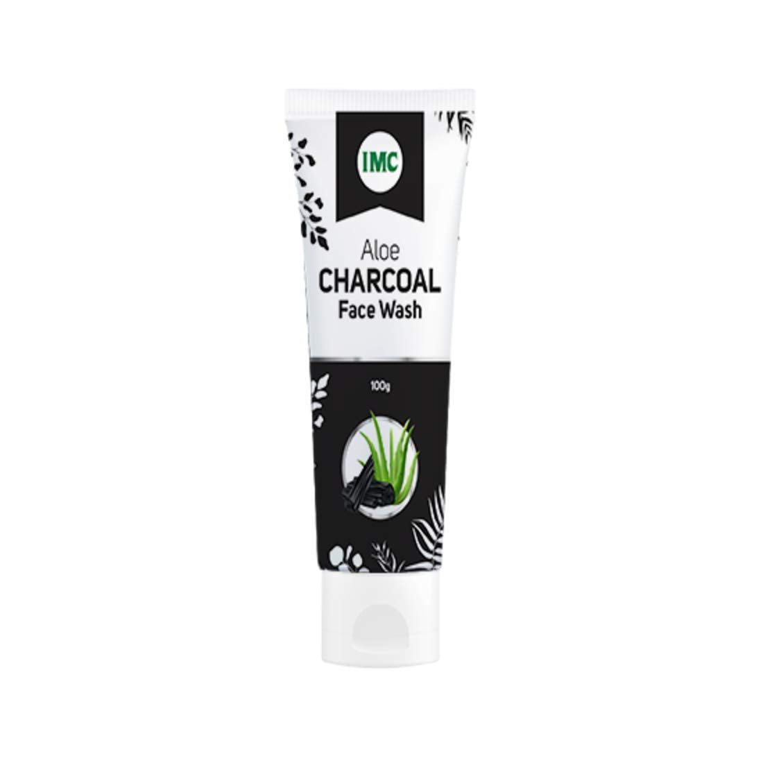 Imc Aloe Charcoal Face Wash 100G Enriched With Aloeveda, Tulsi Extract, Turmeric And Reetha
