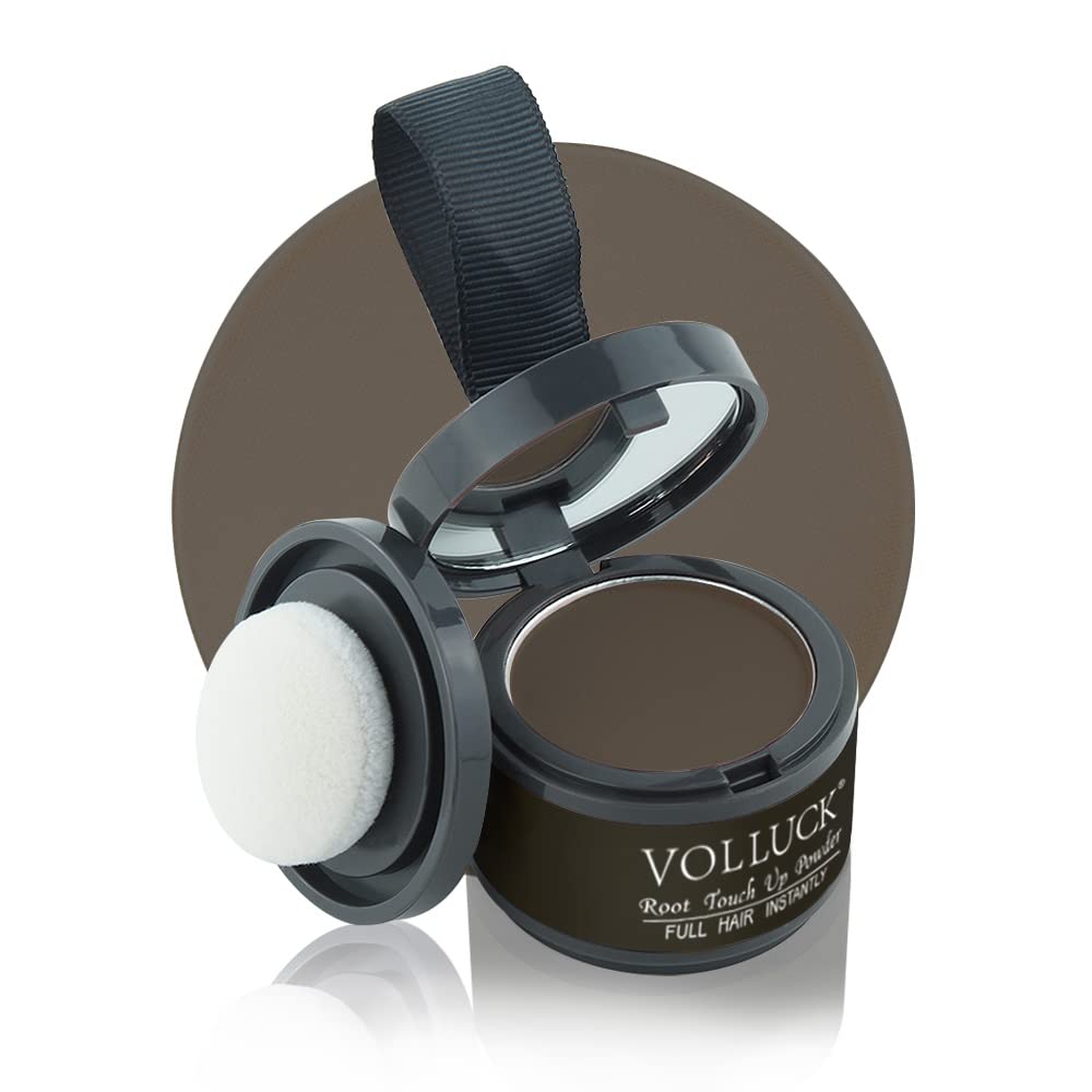Volluck Root Touch Up Hair Powder Root Cover Up Hairline Shadow Powder Stick, Root Touch Up Dark Brown For Thinning Hair For Wom