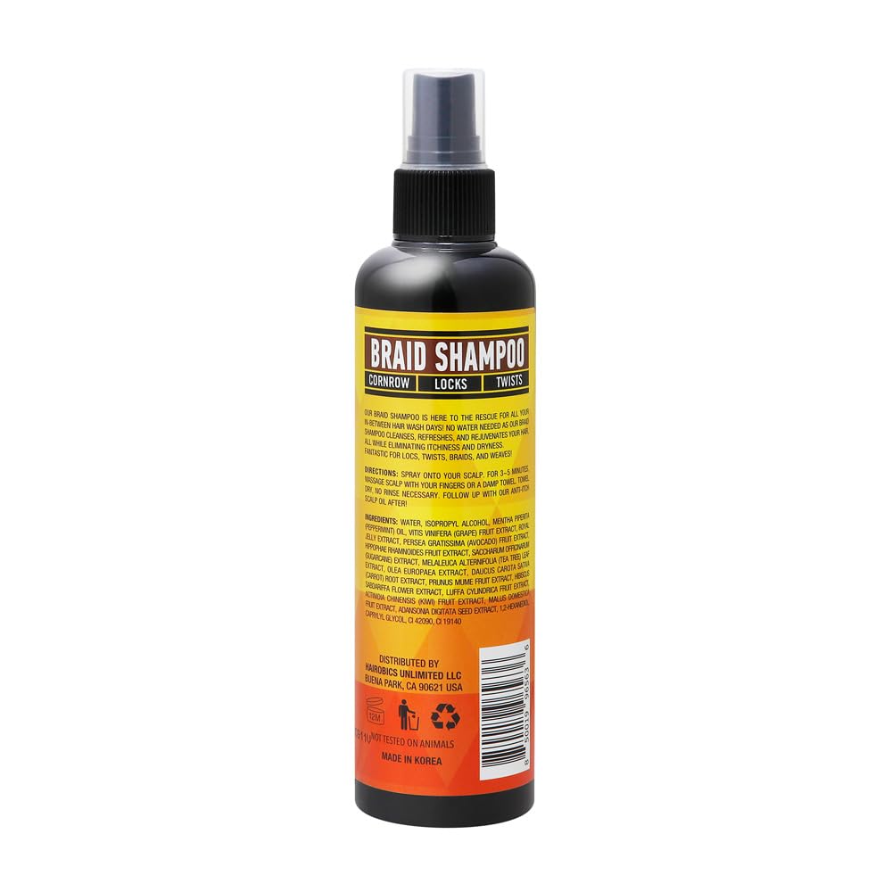 AllDay Locks Rinse-Free Shampoo | Cleansing, Refreshing Formula | Eliminates Itchiness, Dryness | For Locs, Braids, Twists, Weav