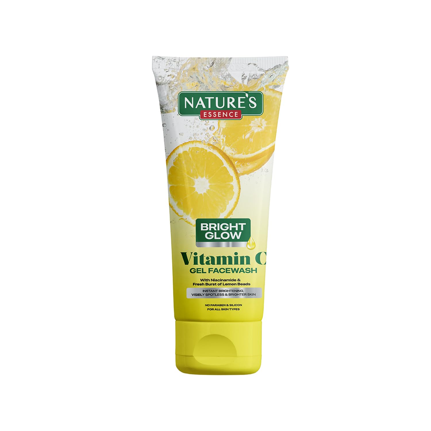 NatureS Essence Vitamin C Gel Face Wash | Infused With Yuzu Lemon & Niacinamide | Eliminates Excess Oil & Dirt | Brightens Skin