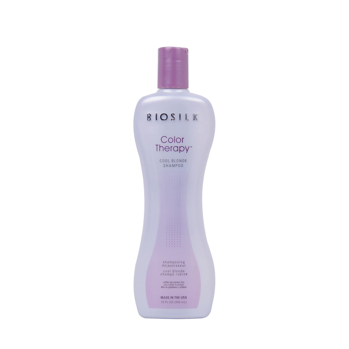 Biosilk Color Therapy Cool Blonde Shampoo | 12 Ounces | Offers Hair Color Protection To Highlighted And Lightened Hair