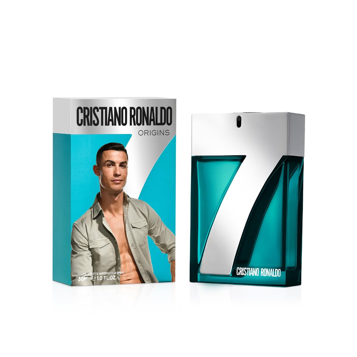 Cristiano Ronaldo Fragrance For Men - Notes Of Pineapple, Geranium And Patchouli - Light And Subtle Scent - Fresh And Floral Ton