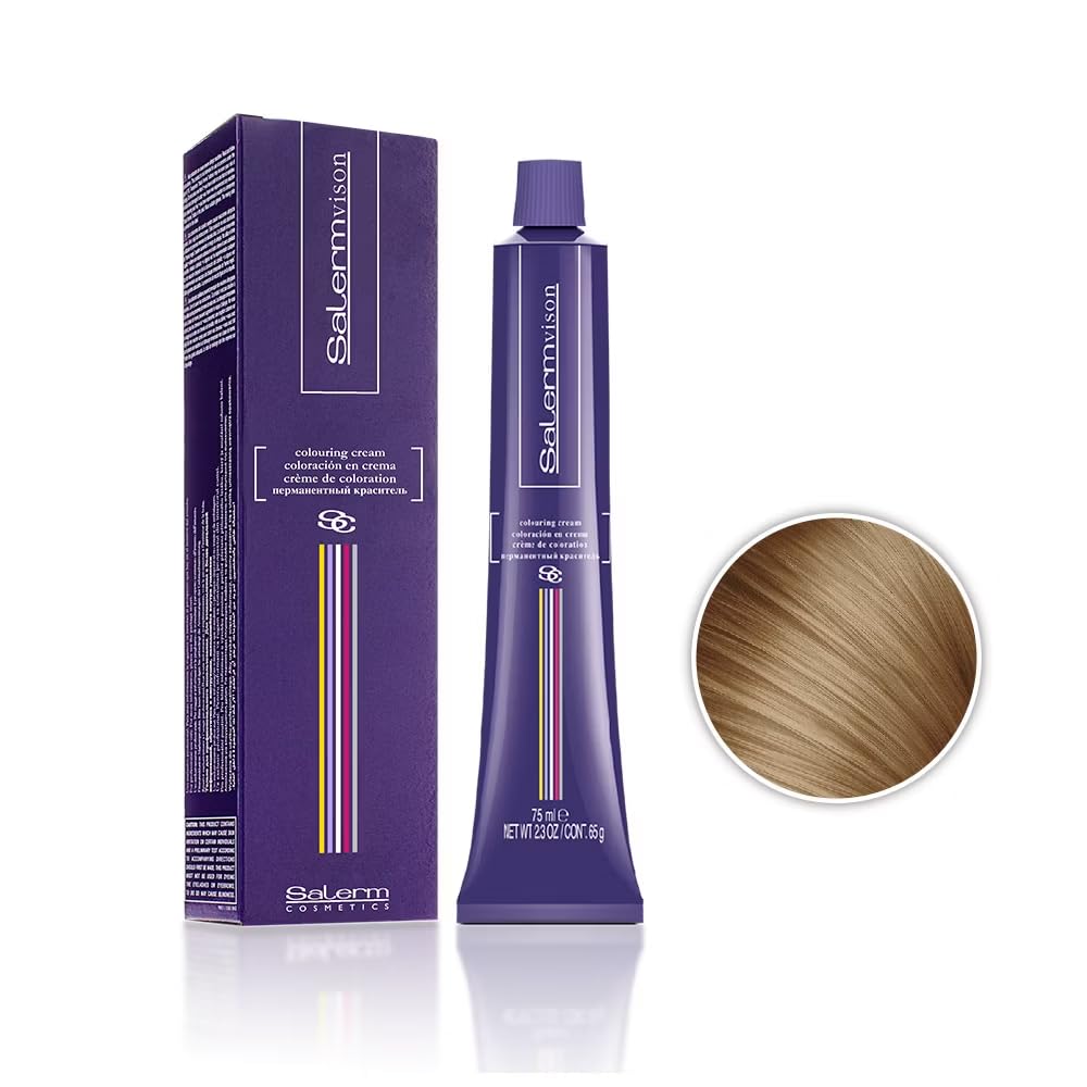 Salermvison Hair Coloring Cream #9.1 Extra Light Ash Blonde, 2.3 Ounce / 75 ml