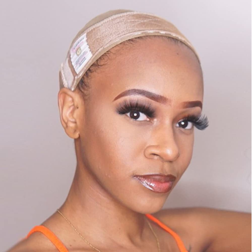 Dreamlover Wig Grip Headband - Tan, Lace Material, One Size, 2 Pieces for Secure Wig Wear
