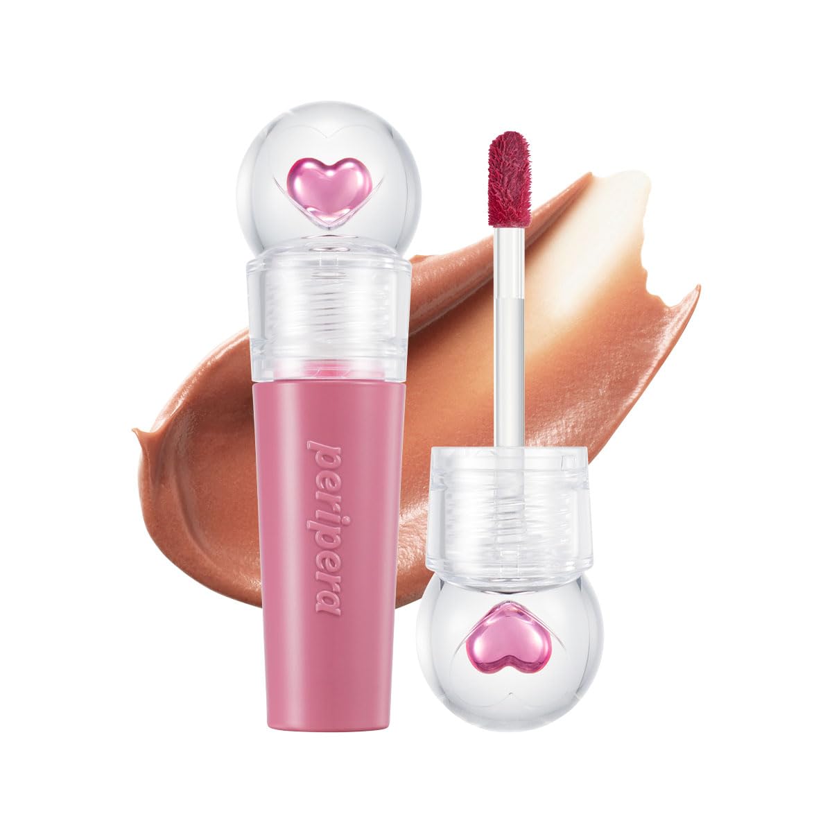 Peripera Ink Jellable Tint, Lip Stain, Korean Lip Tint, High Pigment Color, Longwear, Weightless, Moisutizing, Hydrating (013 Be