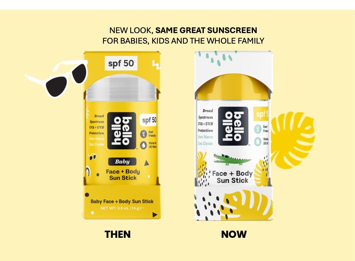 Hello Bello Spf 50 Face + Body Sunscreen Stick, 1Oz