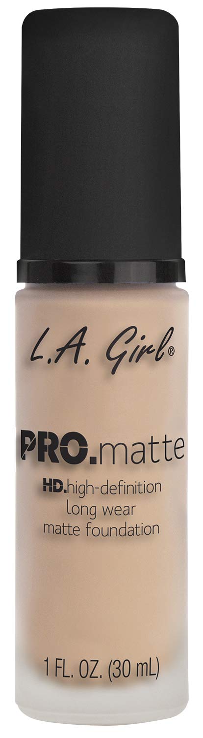 L.A. Girl Pro Matte Foundation, Porcelain, 1 Fluid Ounce