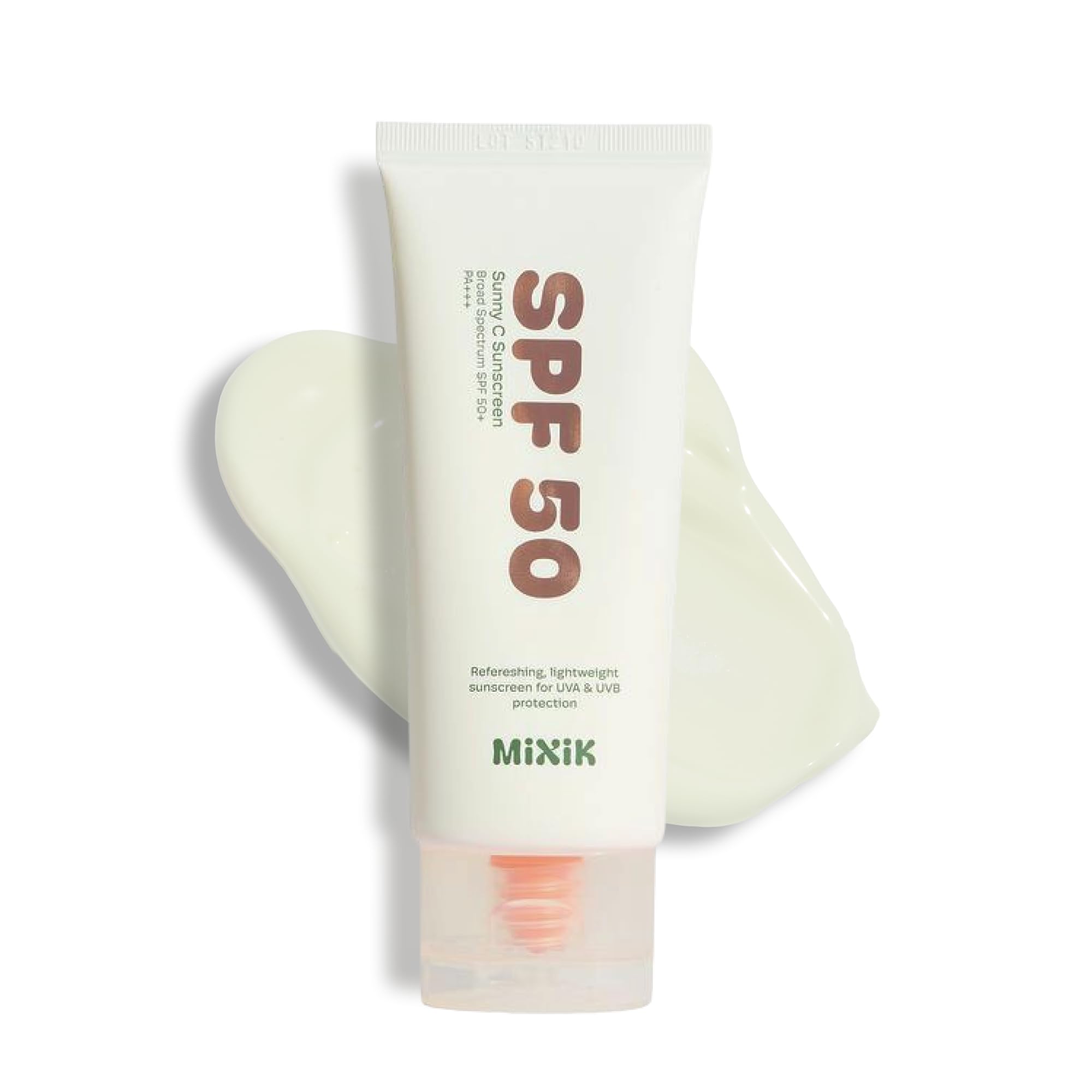 MIXIK Sunny C Sunscreen SPF 50+ PA+++, Hydrating Sunscreen with Blue Agave, Avocado Oil and Vitamins A, B, C & E, Lightweight, H