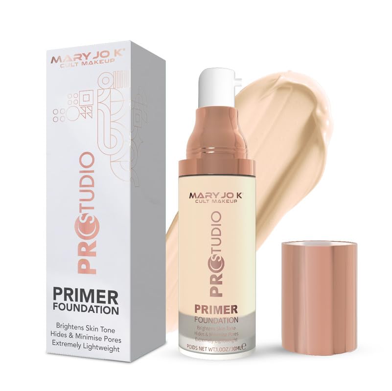Mary Jo K Primer Foundation | Flawless Radiant Base | Lightweight | Blurs Imperfections & Minimises Pores | LongLasting Coverag