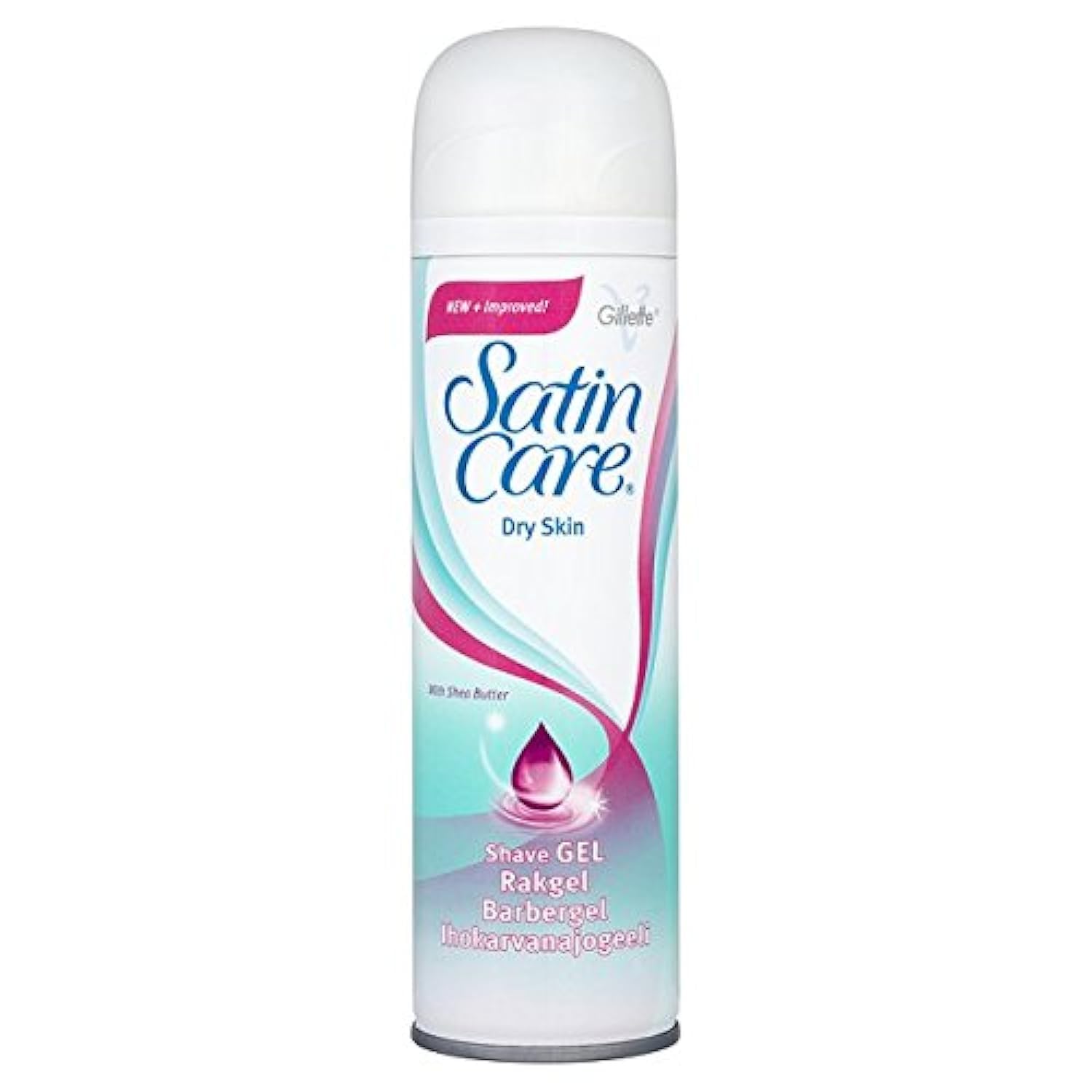 Gillette Satin Care Shave Gel, Dry Skin, 7 Ounce
