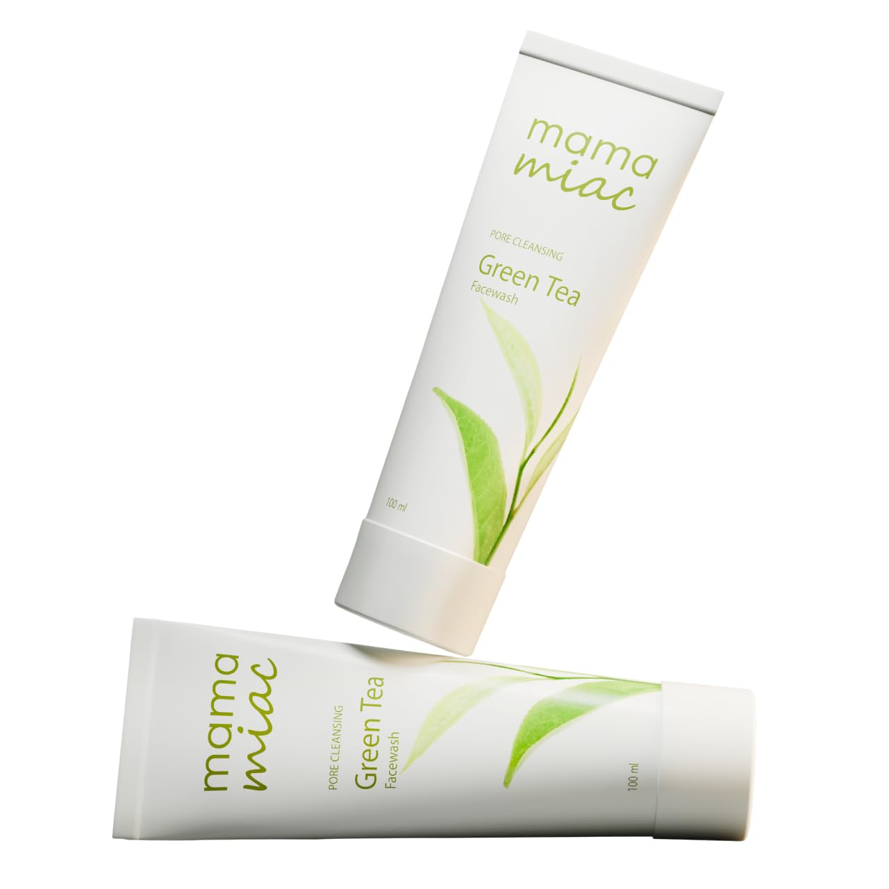 Mamamiac Green Tea Deep Cleansing Face Wash  100Ml | For Oil Control, Bright & Clear Skin (Pack Of 2)