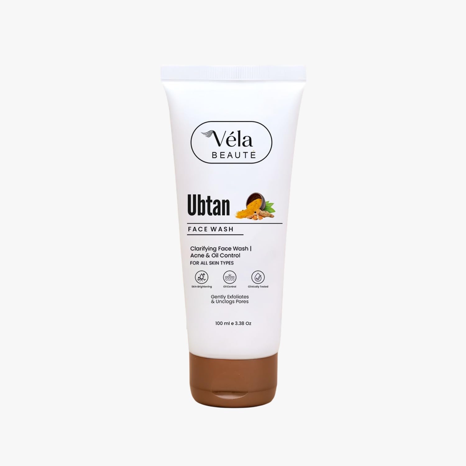 Vla Beaut Ubtan Face Wash 100Ml | Ayurvedic Cleanser With Turmeric | Acne Control & Oil Balance | Skin Brightening Face Wash For