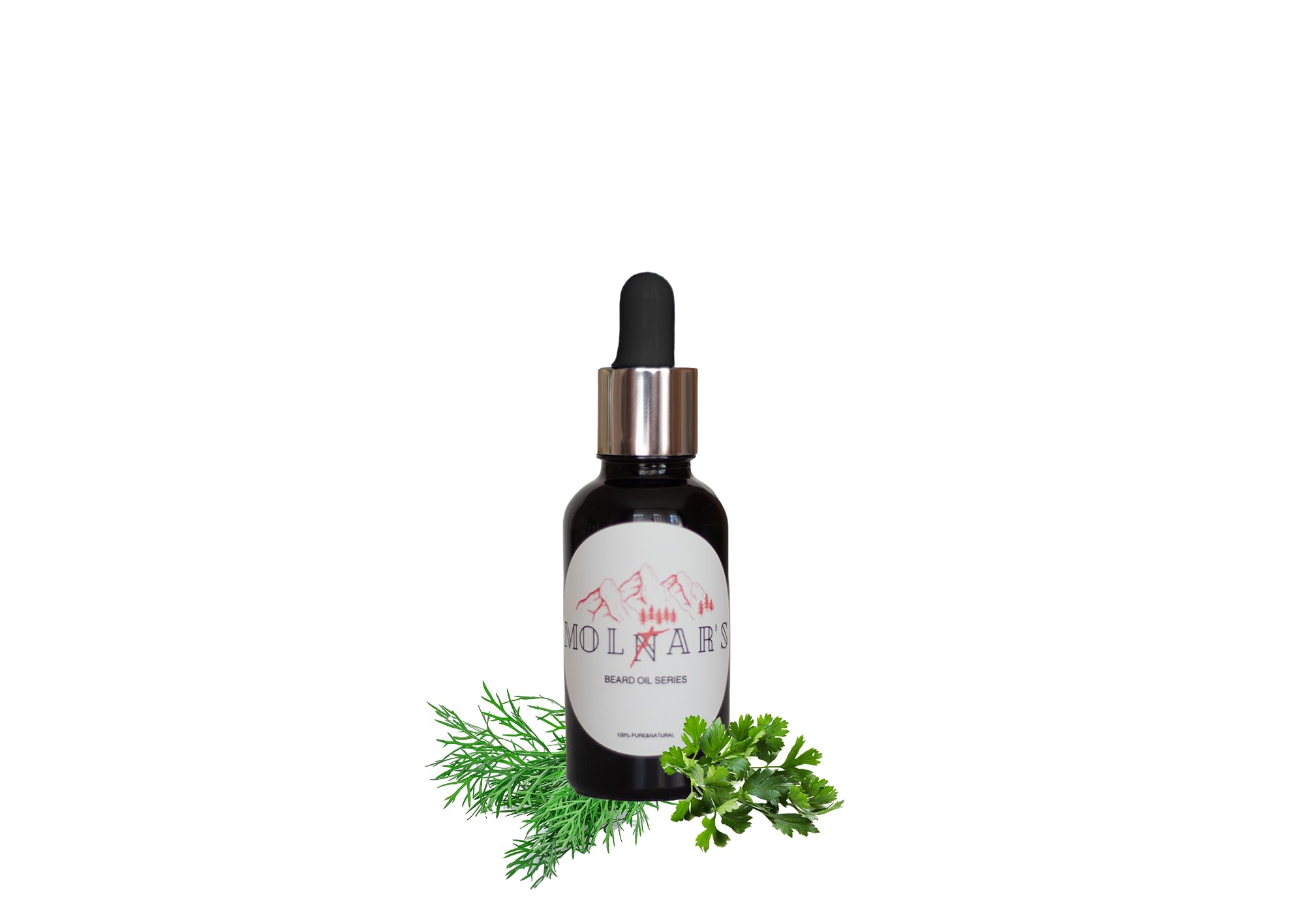 MOLFARS Carpatian Handmade ECO 100% Pure Beard oil Regular. Hydrating verdure of two Recipe 2.11.4 Dill Parsley Grape seeds Oil