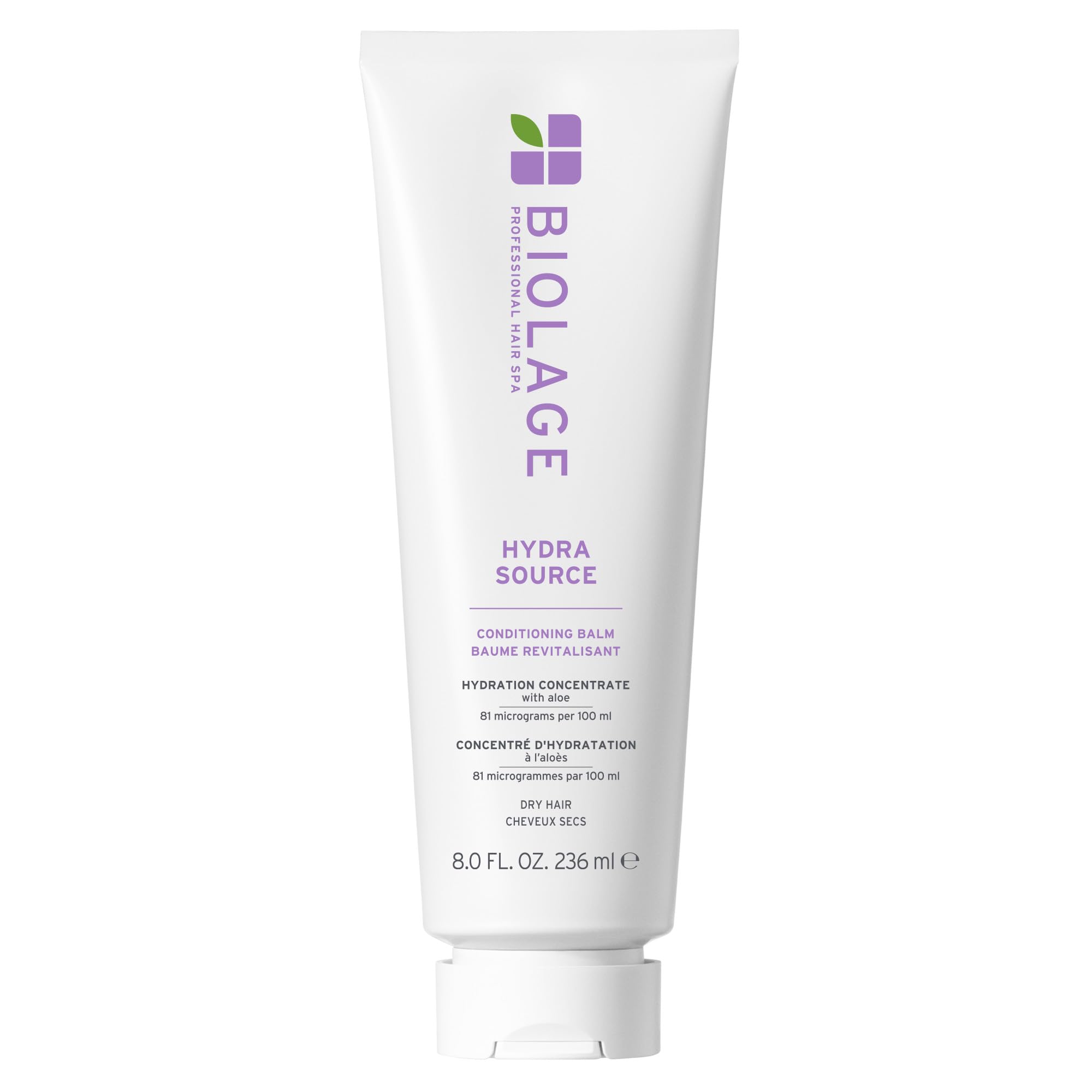 Biolage Hydra Source Conditioning Balm - Conditions, Detangles & Adds Softness, For Dry Hair, Infused with Micro-Filtered Aloe V