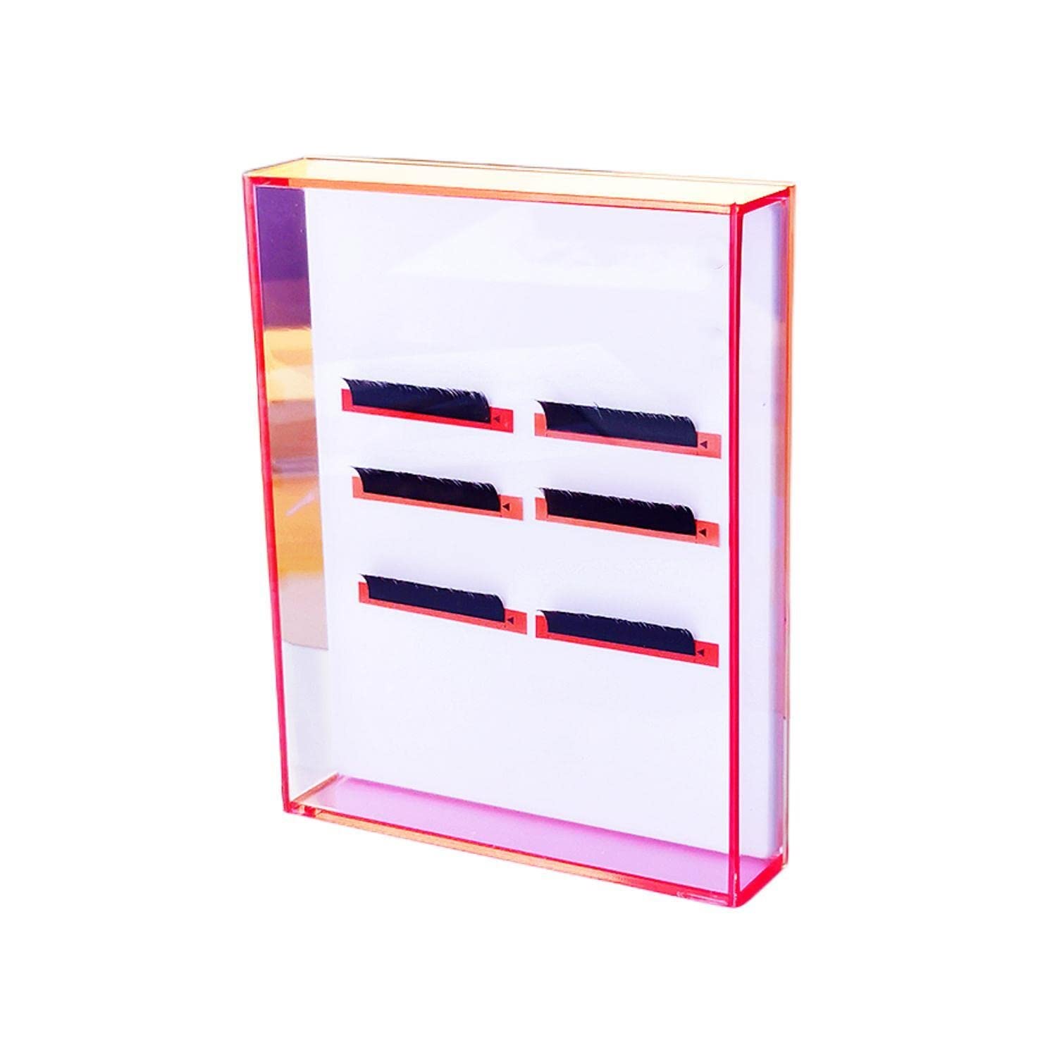 Eyelash Grafting Pallet with Cover, Dust-proof Acrylic Lash Tile holder, Dazzling Eyelash Extensions Storage Gasket Pads with Su