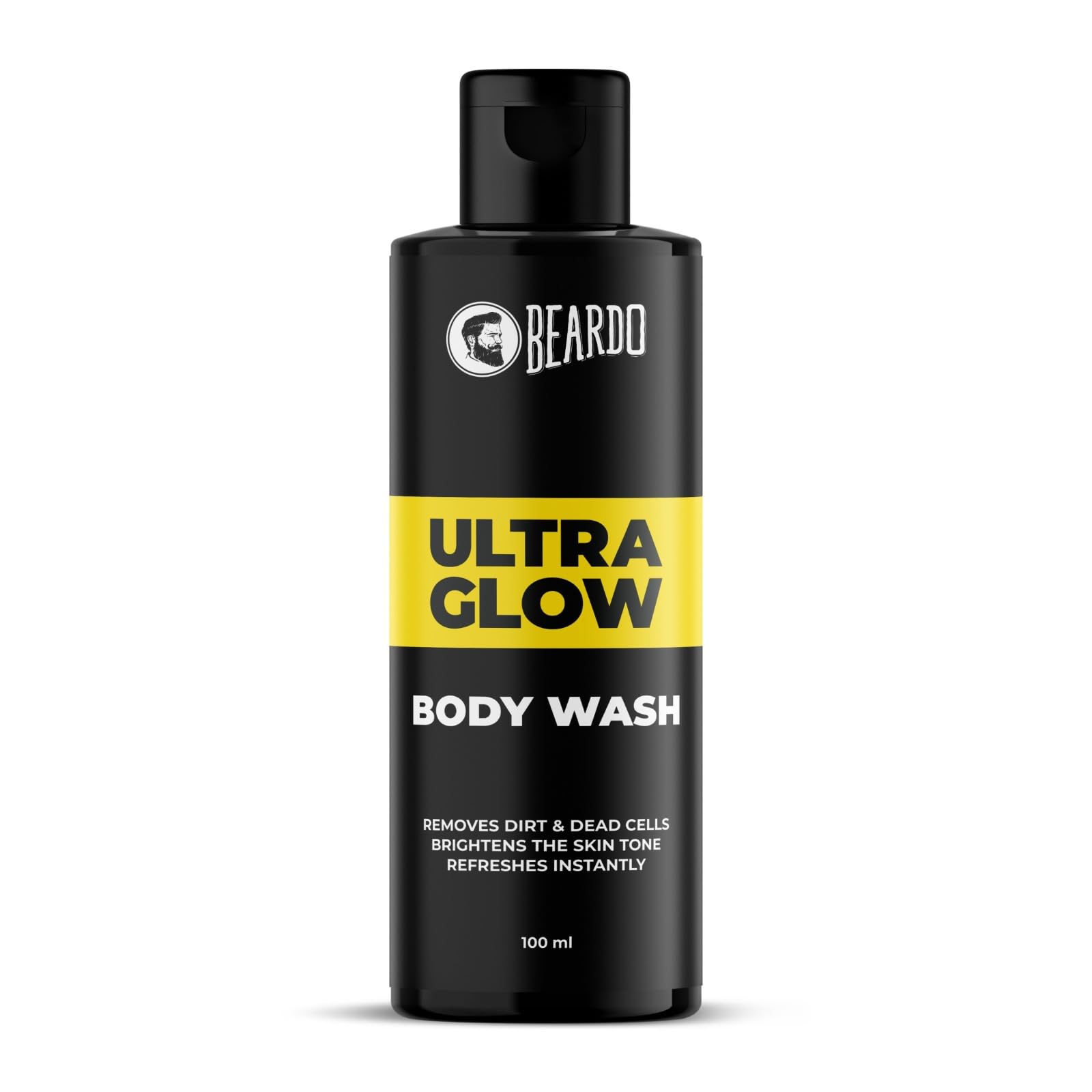 Beardo Ultraglow Body Wash For Men, 100Ml | Moisturizes & Hydrates The Skin | Contains Mulberry & Bearberry Extracts For Deep Cl