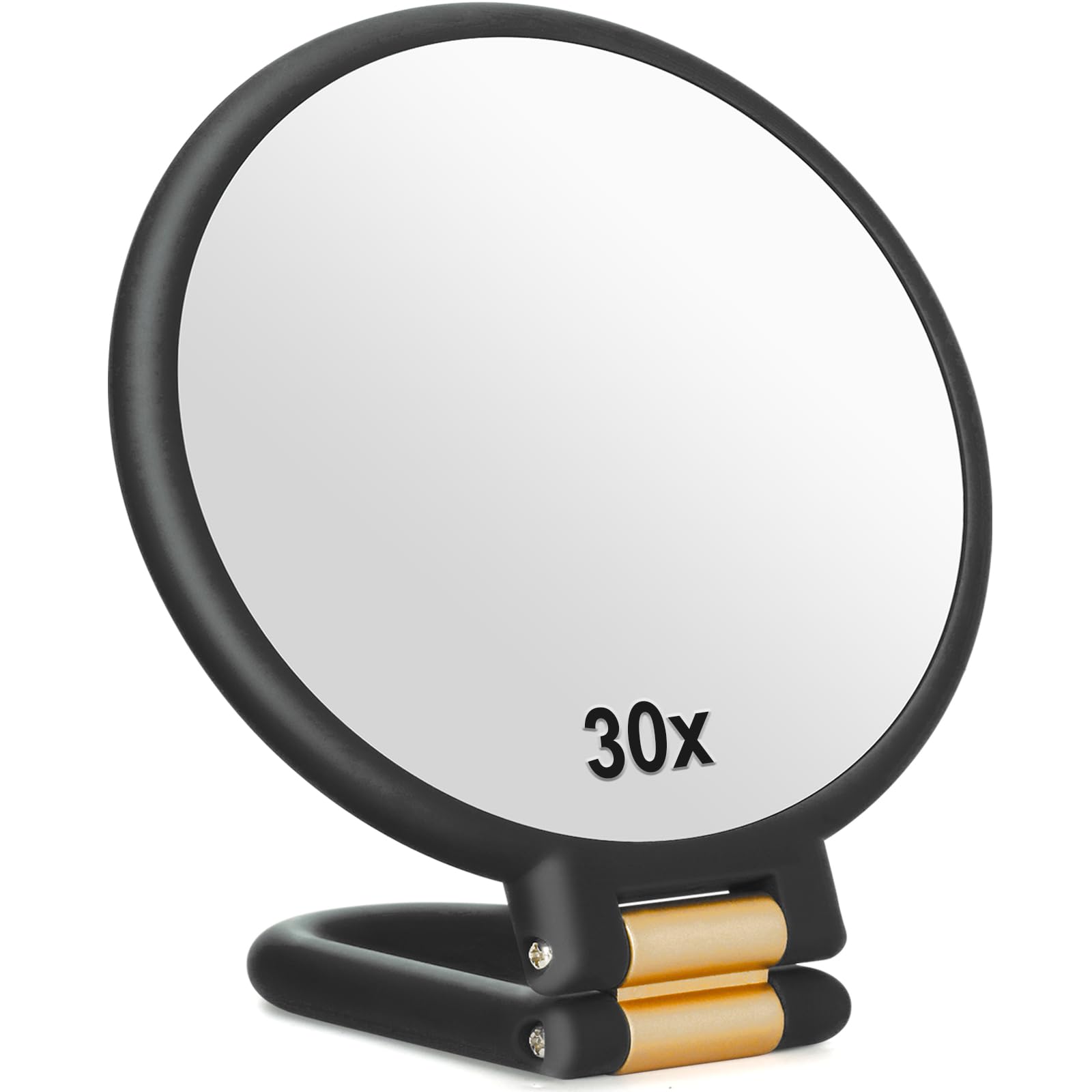 Sifolo 30x Magnifying Mirror, Travel Hand Mirrors with Handle - Double Side Handheld Mirror with 1X 30X Magnification & Adjustab