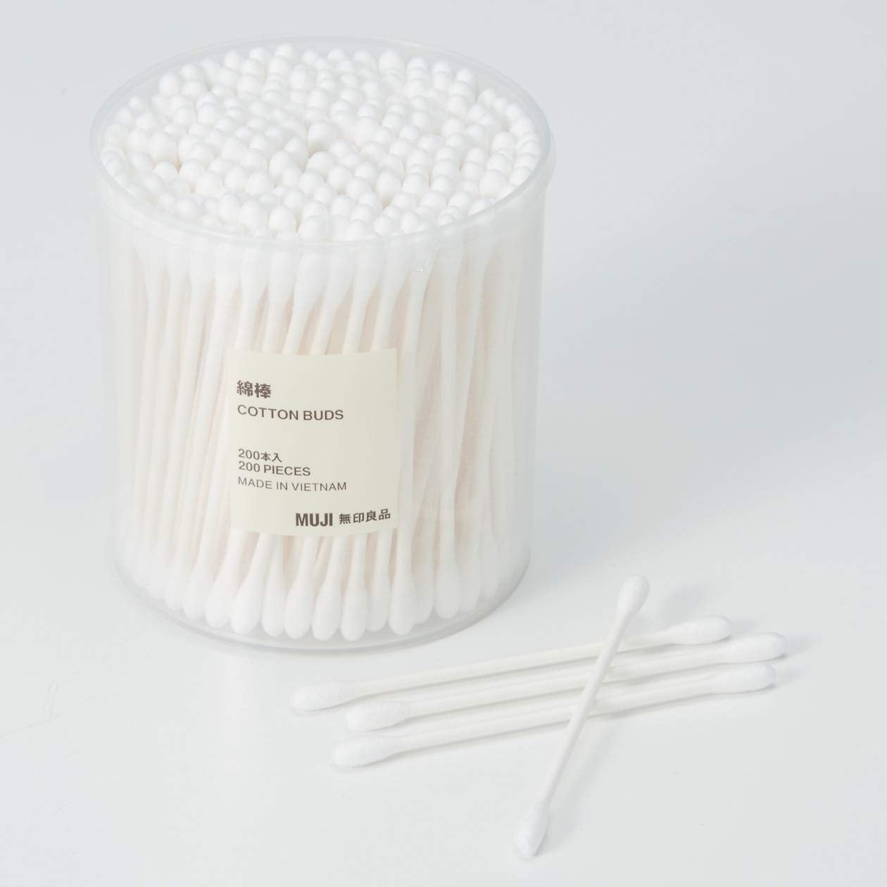 Muji Cotton Buds 200Pcs Inside White Color