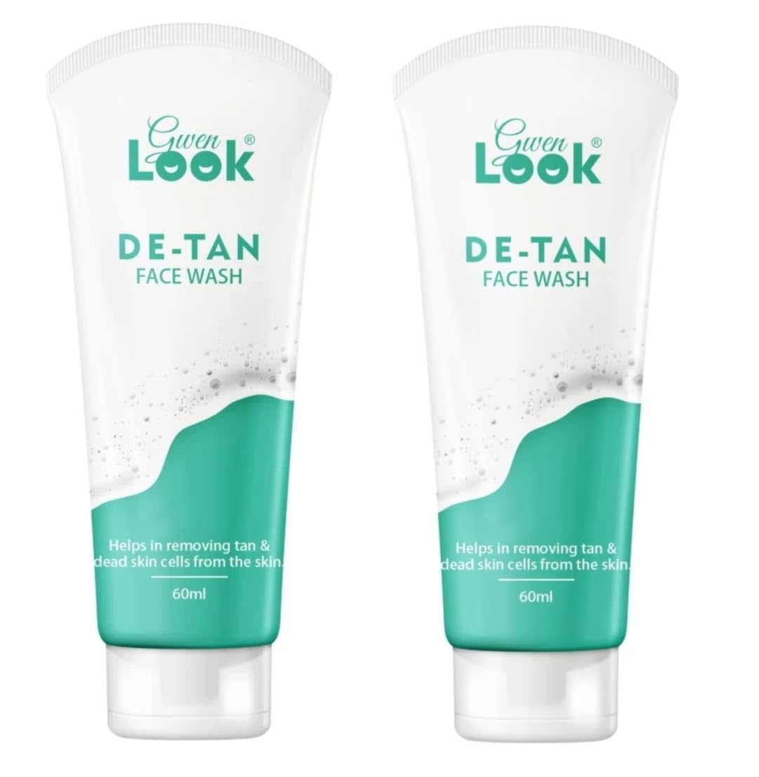 Glowhouse Detan Face Wash For Brighter And Deep Cleansing Glowing Skin Suitable For All Skin Types (60 Ml, Pack Of 2)