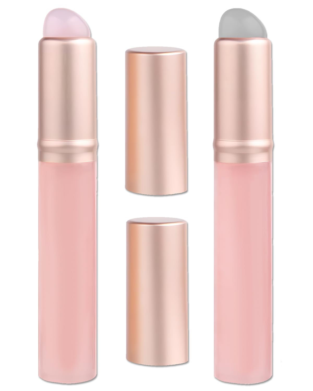 2 Pcs Silicone Lip Brush for Lipstick Lip Gloss