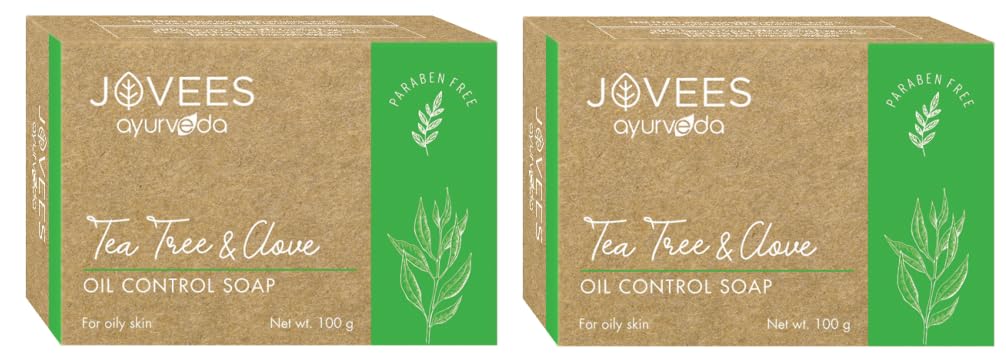 Jovees Herbal Tea Tree & Clove Oil Control Soap 100G (Pack Of 2)