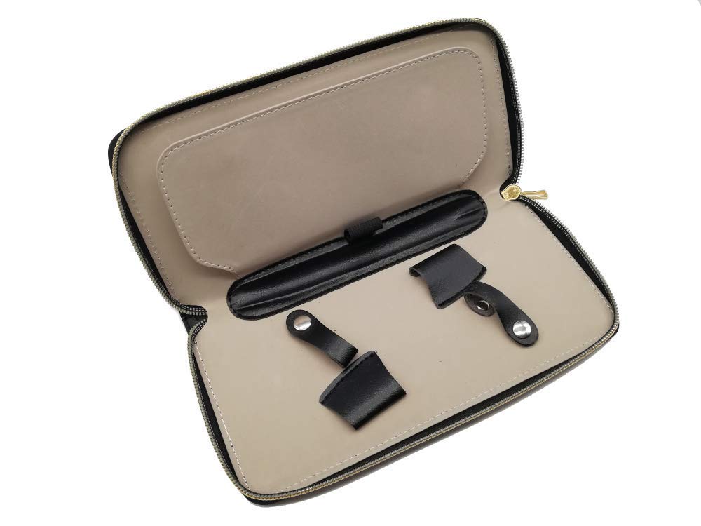 1pc Leather Hair Scissors Case Salon Barber Bag Hair Accessories Hairdresser Styling Tools