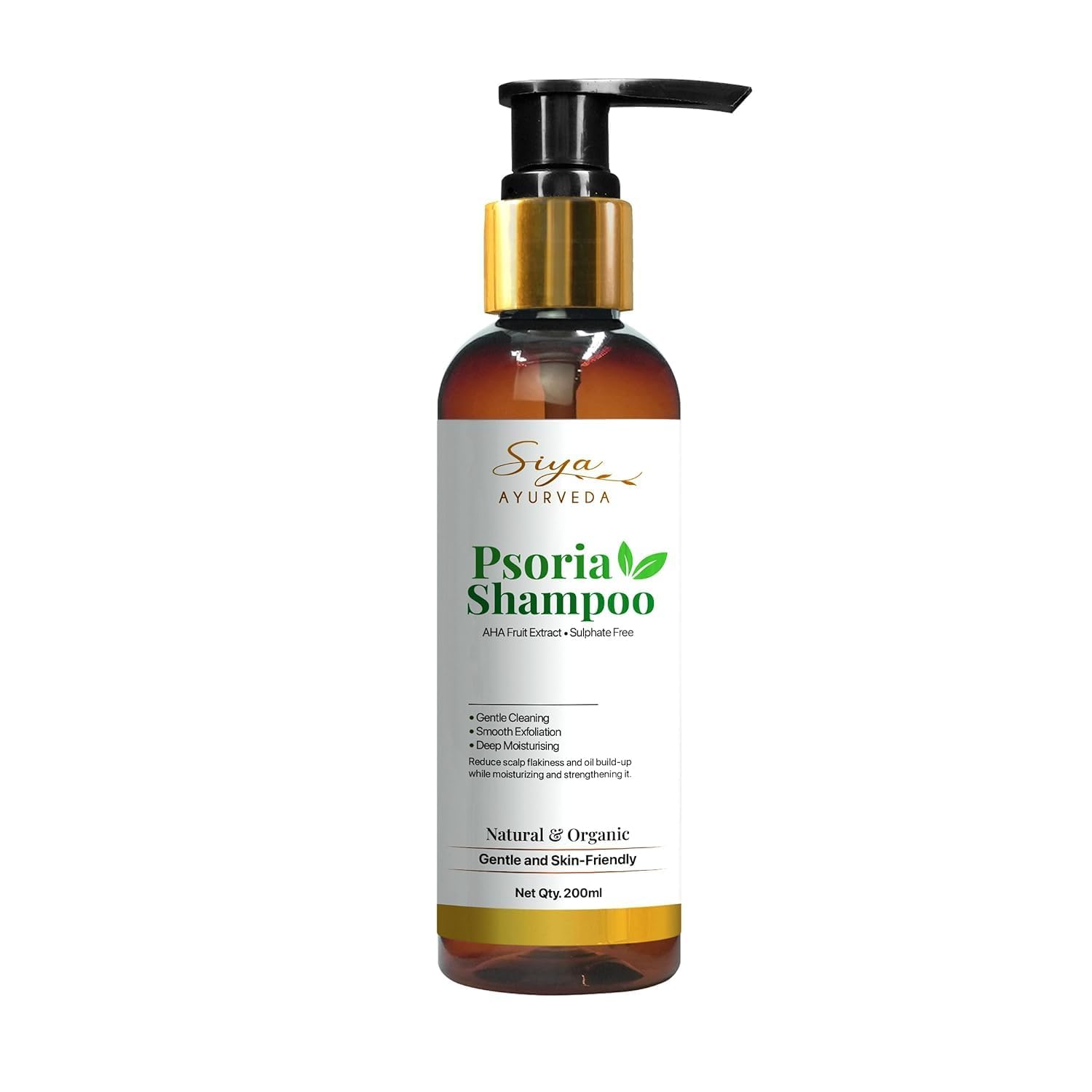 SiyaAyurveda Psoriasis Shampoo  Eczema & Dandruff Relief 1% Salicylic Acid  Natural Treatment for Dry, Itchy, Flaky, Red Scalp