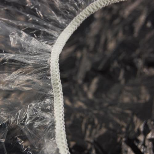 Disposable 100 Pcs Plastic Waterproof Clear Shower Caps Bath Shower Hair Caps For Women And Men