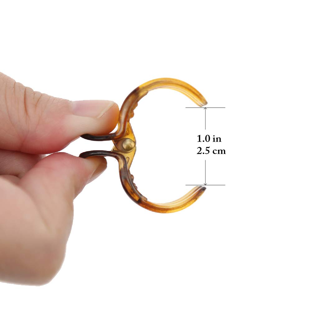 Women Crystal Plastic Hair Claw for thin to medium thick hair, Beauty Basic Jaw Clips,8 Pieces count.