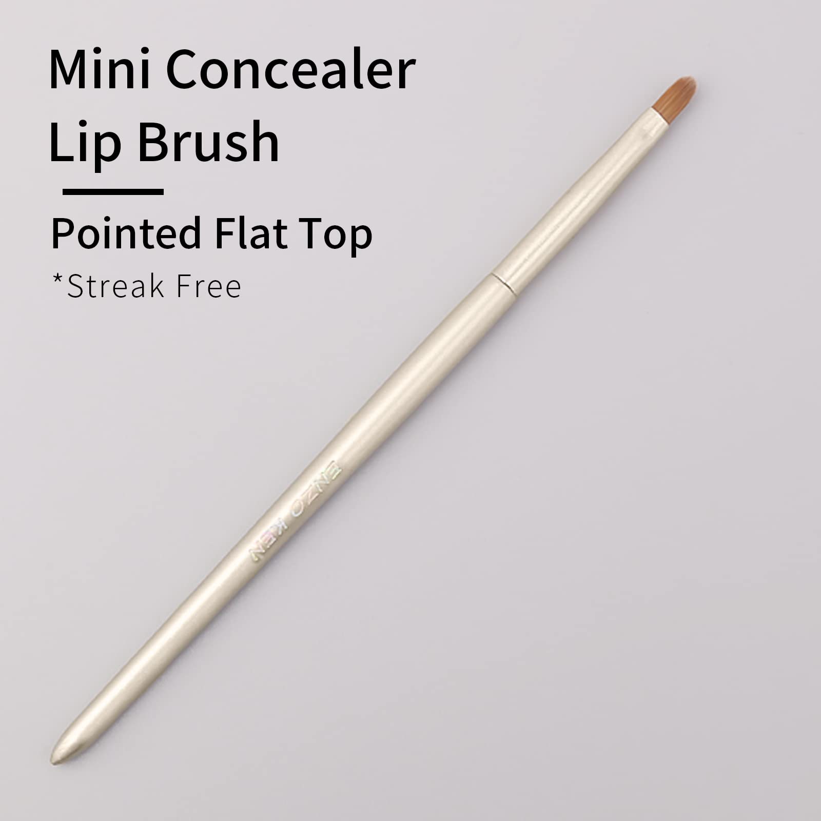 Enzo Ken Thin Lip Brush, Mini Flat Concealer Brush Under Eye, Small Lip Makeup Brush For Lip Stick, Liquid Lipstick, Liquid Blus