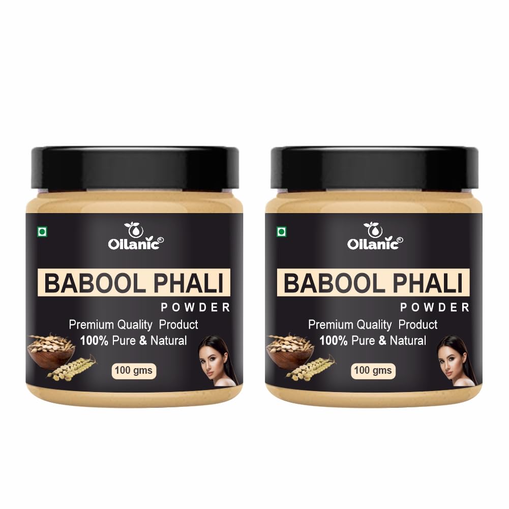 Oilanic Babool Powder | 100% Pure & Natural Herbal Hair Powder | Strengthening & Nourishing Hair Mask For Smooth, Strong & Shiny