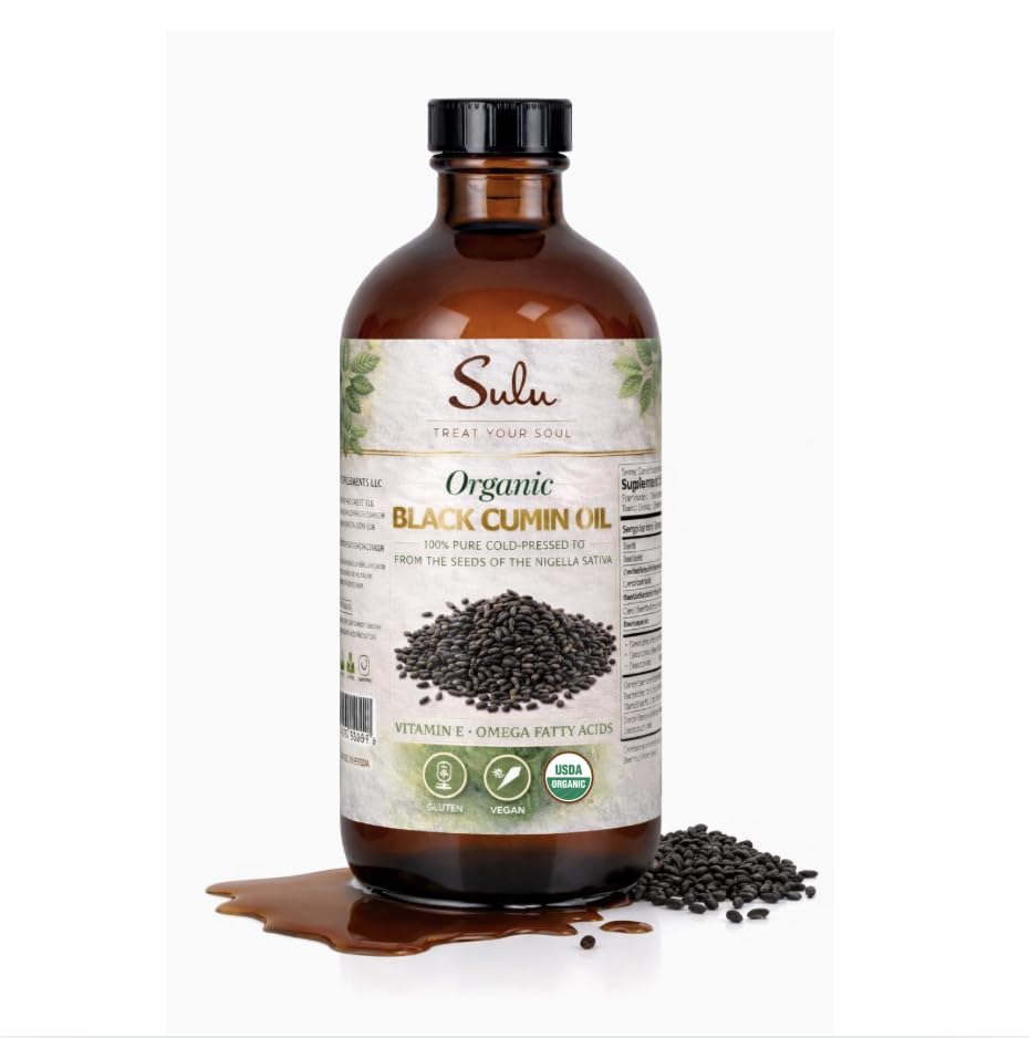 100% Pure Organic Extra Virgin Unrefined Black Cumin Oil (4 oz)