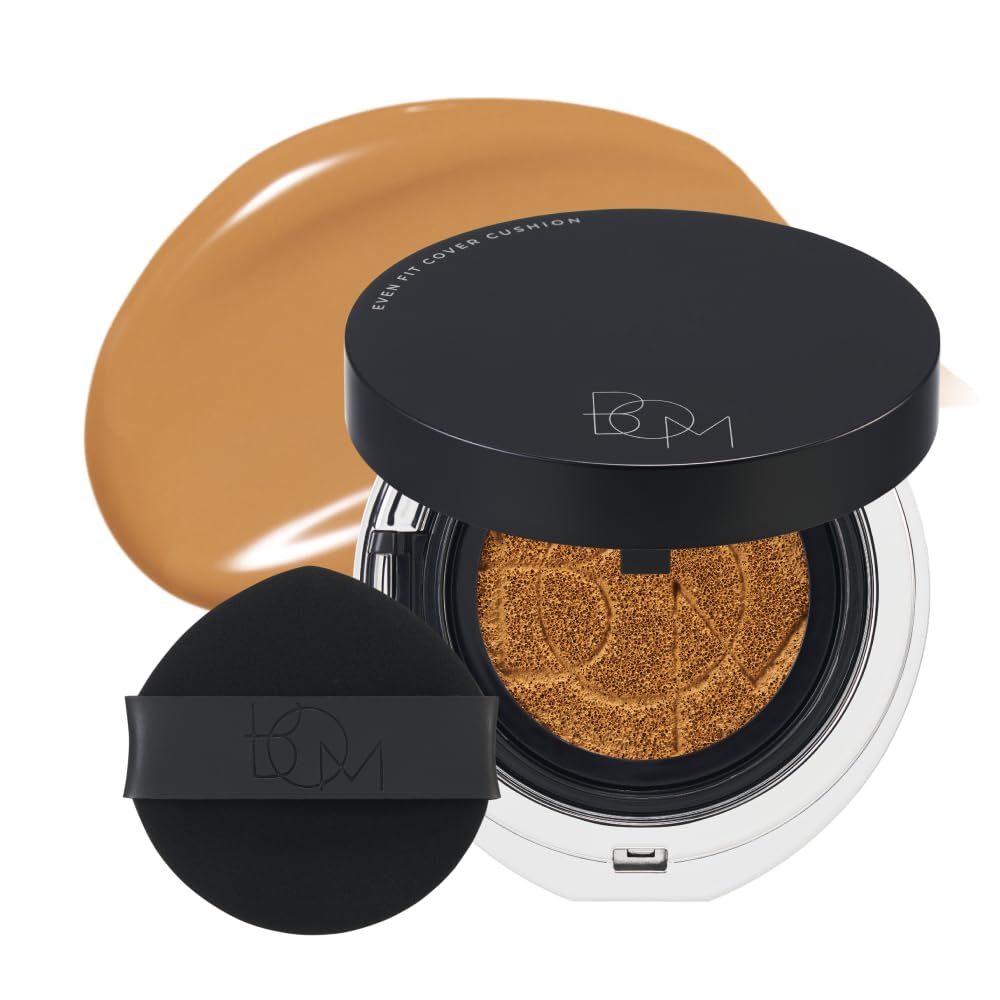 BOM COSMETICS Even Fit Cover Cushion 27N Mocha 15g, Skin Tint Concealer Foundation for Full Coverage with Weightless Wear and a 