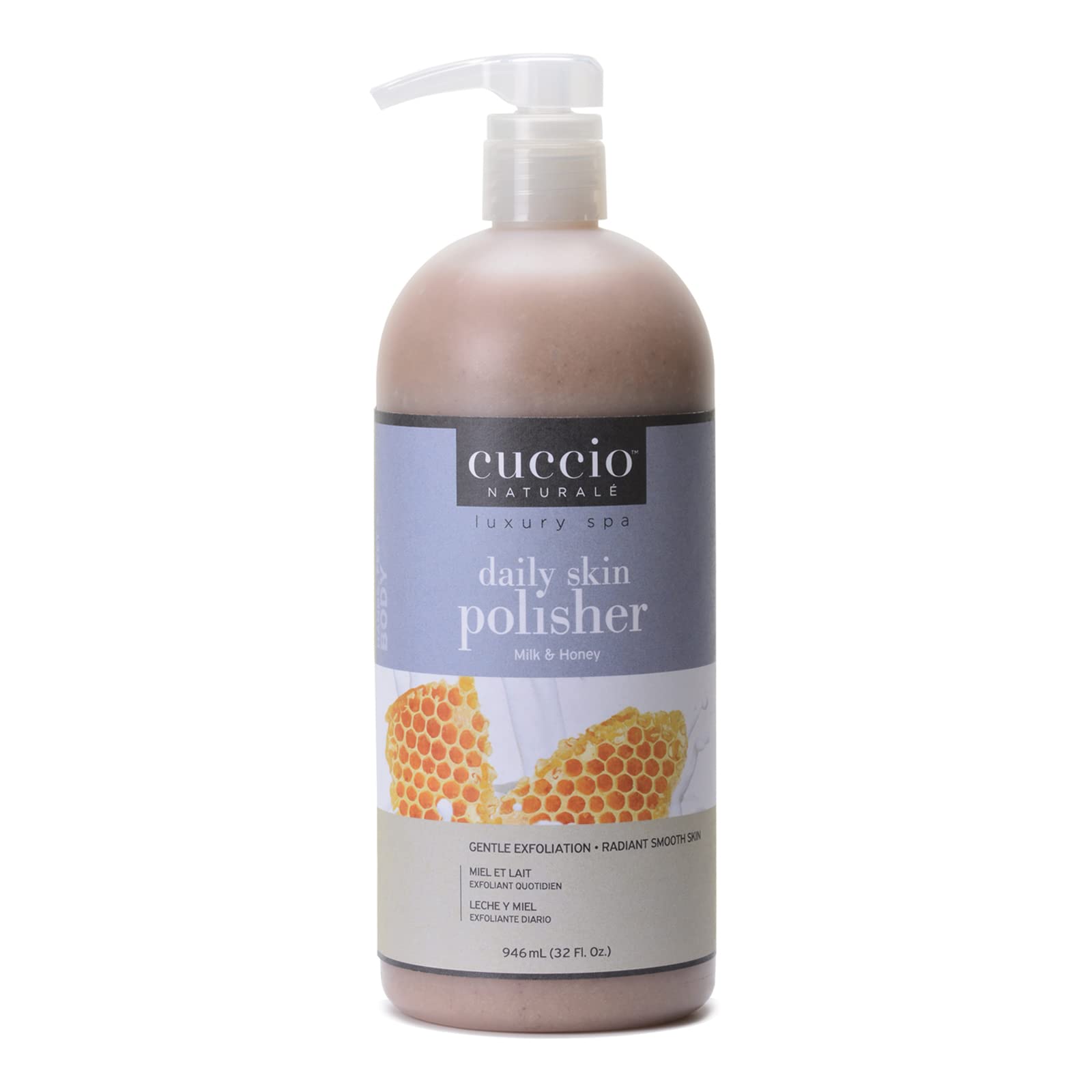 Cuccio Naturale Daily Skin Body Polisher - Soothes And Softens - Gentle Exfoliation Process - Lifts Dead Cells From Surface - Sm