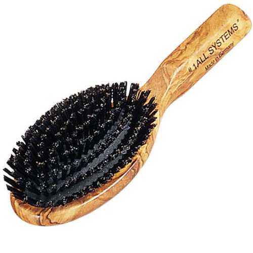 #1 All Systems Pure Boar Bristle Brush with Wooden Handle, 8-/4-Inch