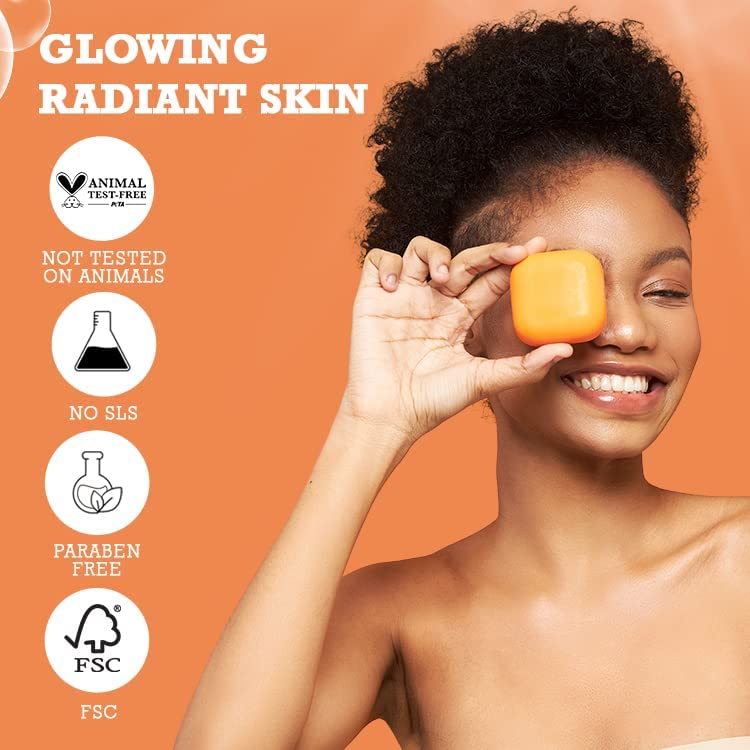 Koji White Kojic Acid & Papaya Skin Brightening Soap, Exfoliating Facial Bar, Radiant Skin, Rejuvenates, Moisturizer, Even Tone