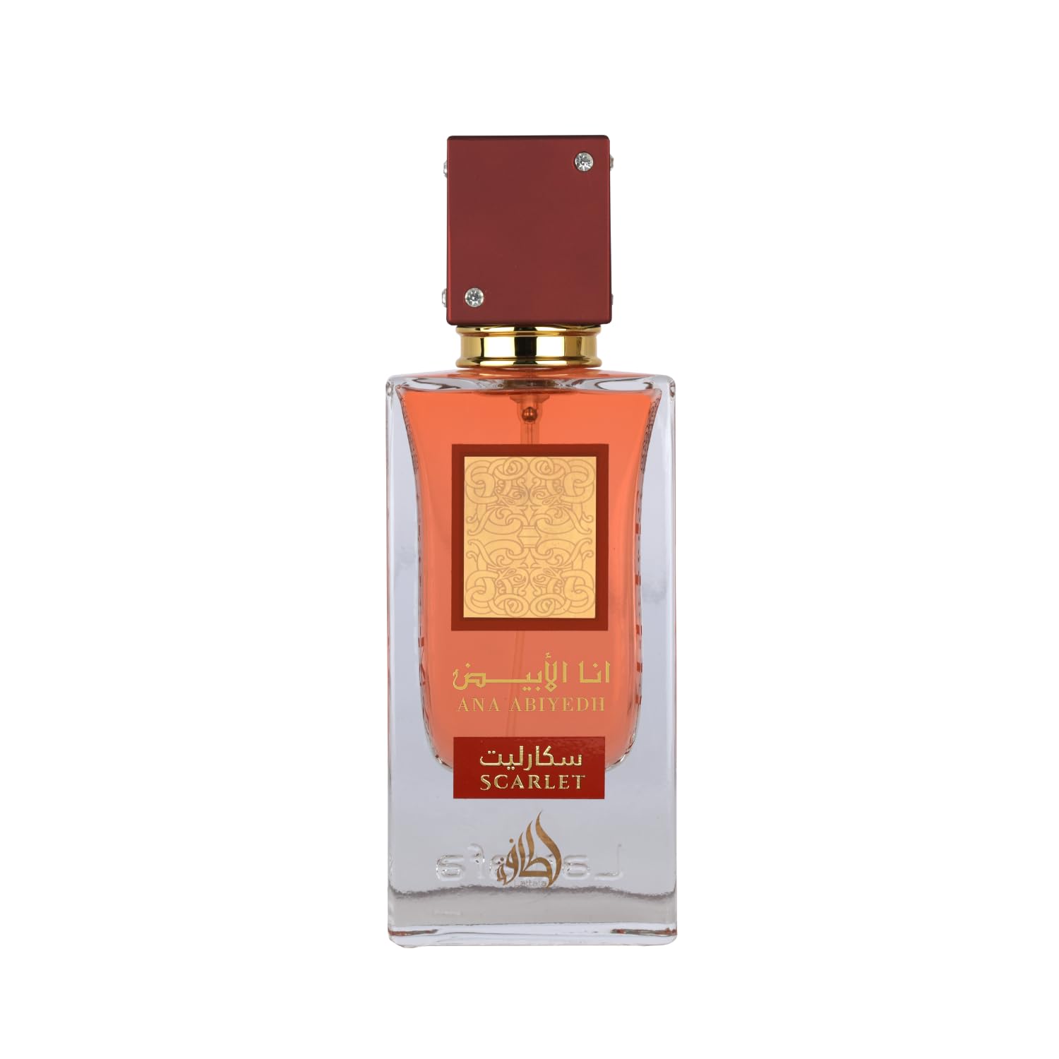 Lattafa Ana Abiyedh Scarlet - Fruity, Floral, Spicy, Sweet - Eau de Parfum Spray Long-Lasting Fragrance for Unisex, 2.0 Ounce /