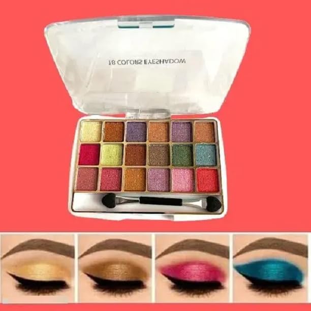 Glamezone 18 Color Eyeshadow Palette 12 Ml (Multicolor)