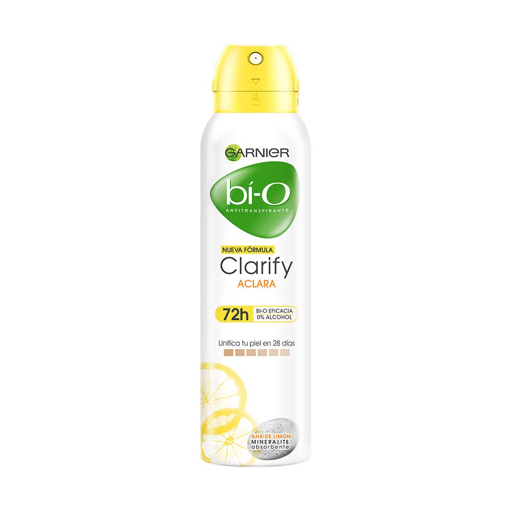 Garnier Bi-O Clarify Lemon Scent Body Deodorant Spray, 48 Hour Protection