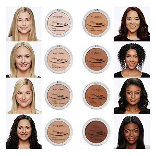 AQUAPURITY PHOERA Sheer Matte Compact Powder Fixing Powder Makeup Base Fixer Setting Powder Foundation Fixing Compact Pressed Po