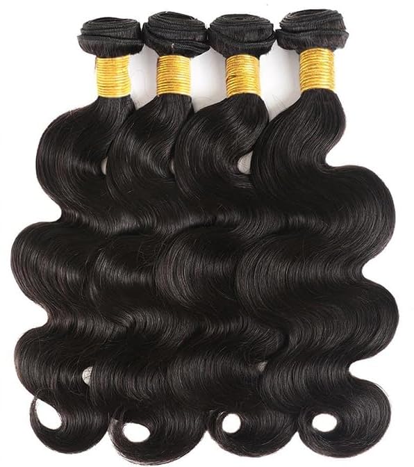 Ddodla Body Wave Bundles Human Hair 20 22 24 26 Inch 10A Grade 100% Unprocessed Brazilian Virgin Hair 4 Bundles Body Wave Human