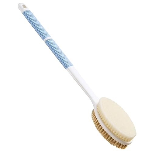 Back Scrubber Anti Slip Long Handle For Shower, Dual-Sided Back Brush With Stiff And Soft Bristles,Body Exfoliator For Bath Or D