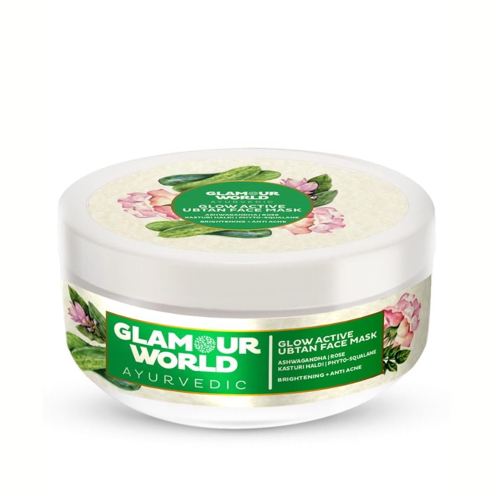 Glamour Ayurvedic Glow Active Ubtan Face Mask For Sensitive Skin, 150Gm