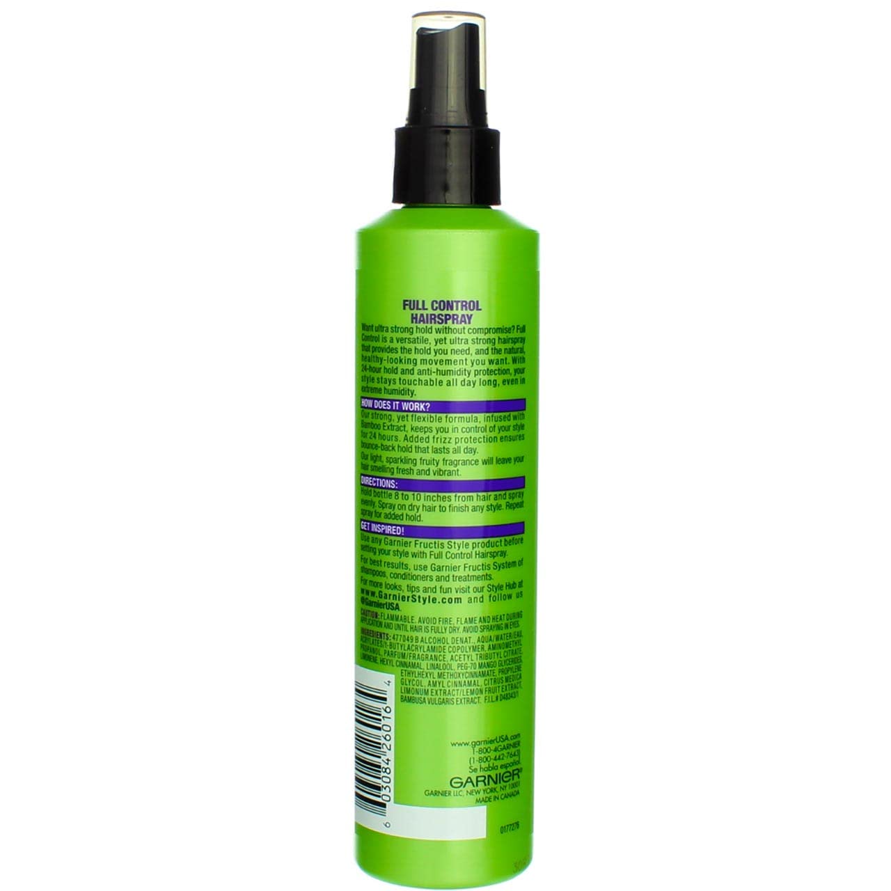 Garnier Fructis Style Full Control Anti-Humidity Non Aerosol Hairspray 8.5 Oz (Pack Of 2)